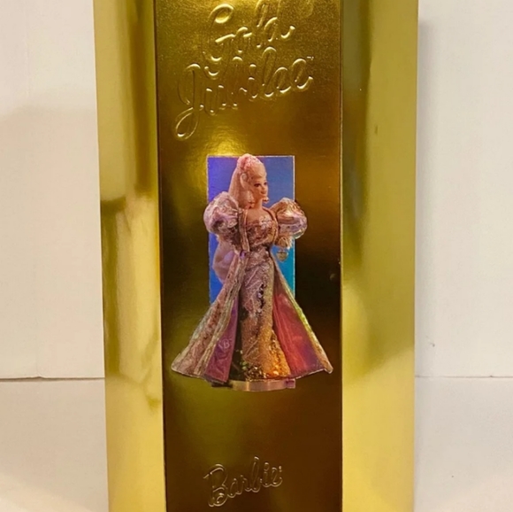 🌹🍃New In Box🌟1994 GOLD JUBILEE🌟 35th Anniversary Limited Edition Barbie Doll🍃🌹 - Picture 6 of 9